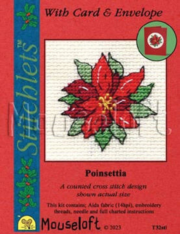 Borduurpakket - Poinsettia
