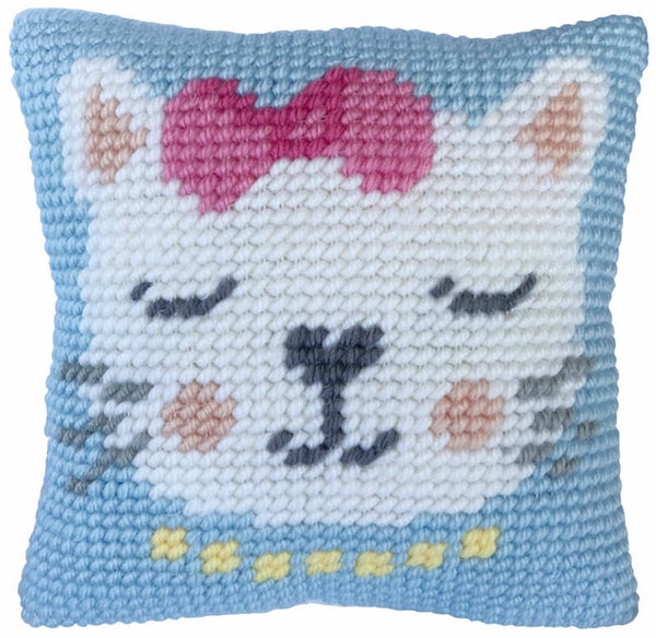 Kussen Borduurpakket - Kitten Purr