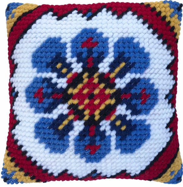 Kussen Borduurpakket - Indian Blue