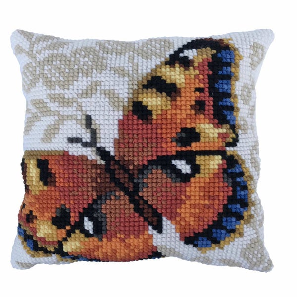 Kussen Borduurpakket - Umber Butterfly