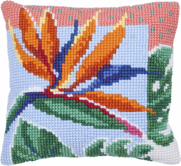 Kussen Borduurpakket - Bird of Paradise