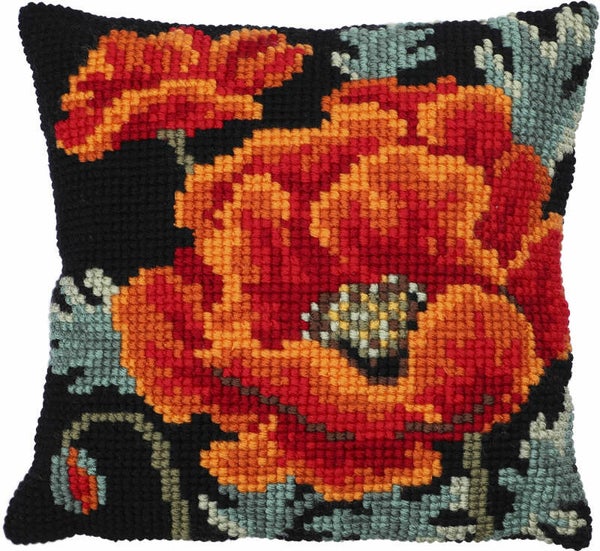 Kussen Borduurpakket - Poppy Bloom