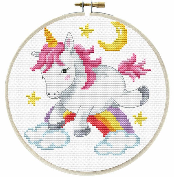 Voorbedrukt Borduurpakket - Unicorn Frolic