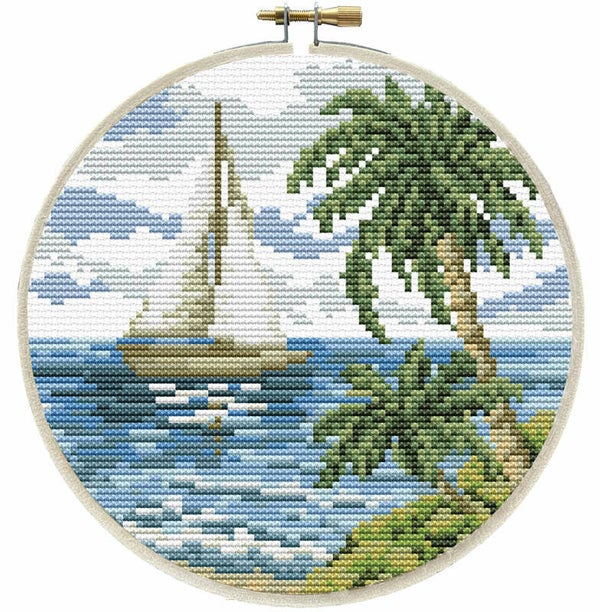 Voorbedrukt Borduurpakket - Sailing Away