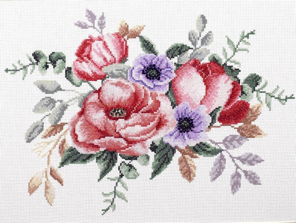 Voorbedrukt Borduurpakket - Elegant Bouquet
