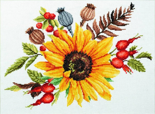 Voorbedrukt Borduurpakket - Autumn Bouquet