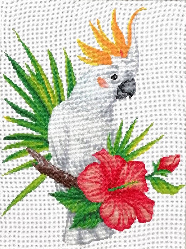 Voorbedrukt Borduurpakket - Cockatoo Call