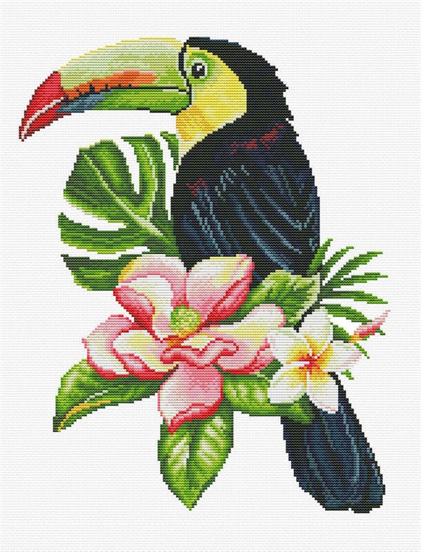 Voorbedrukt Borduurpakket - Toucan Look Out