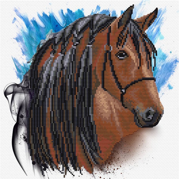Voorbedrukt Borduurpakket - Stallion Groom