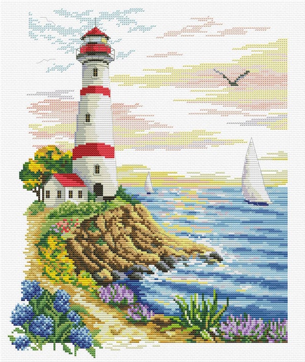 Voorbedrukt Borduurpakket - Lighthouse Cape