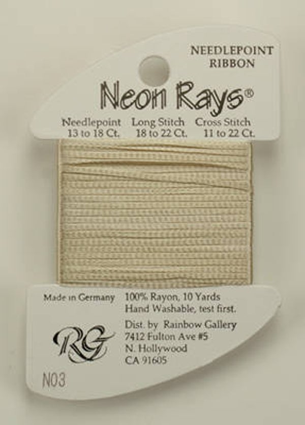Neon Rays - Pale Beige - 003