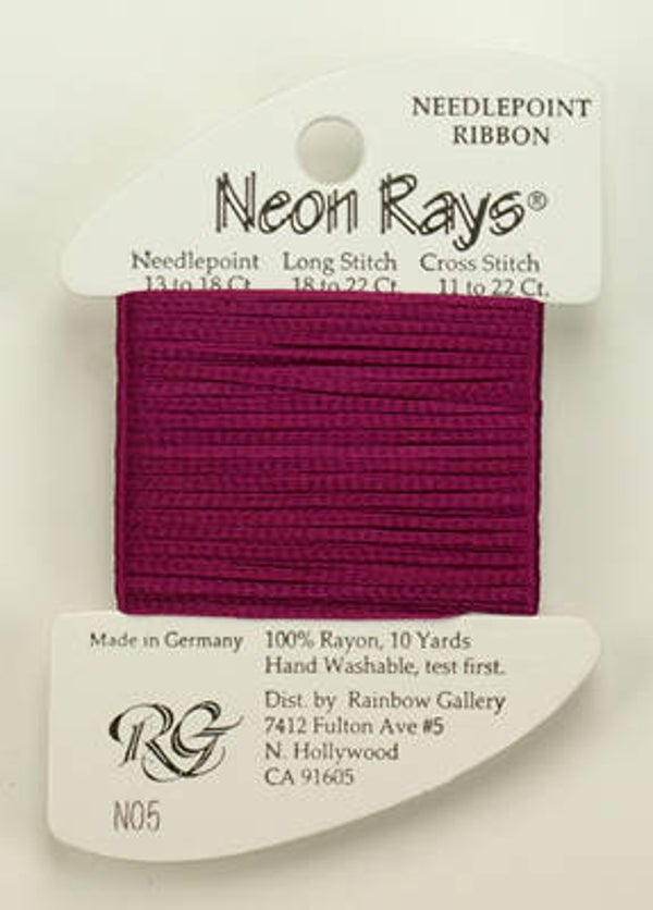 Neon Rays - Dark Mauve - 005