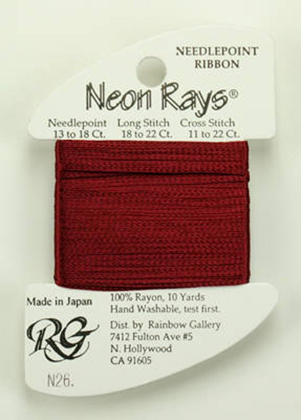 Neon Rays - Burgundy - 026