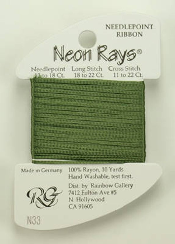 Neon Rays - Loden Green - 033