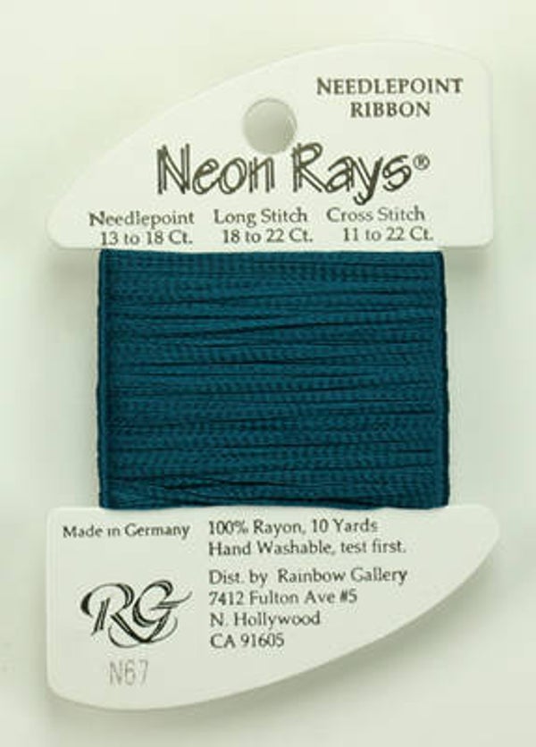 Neon Rays - Dark Teal - 067