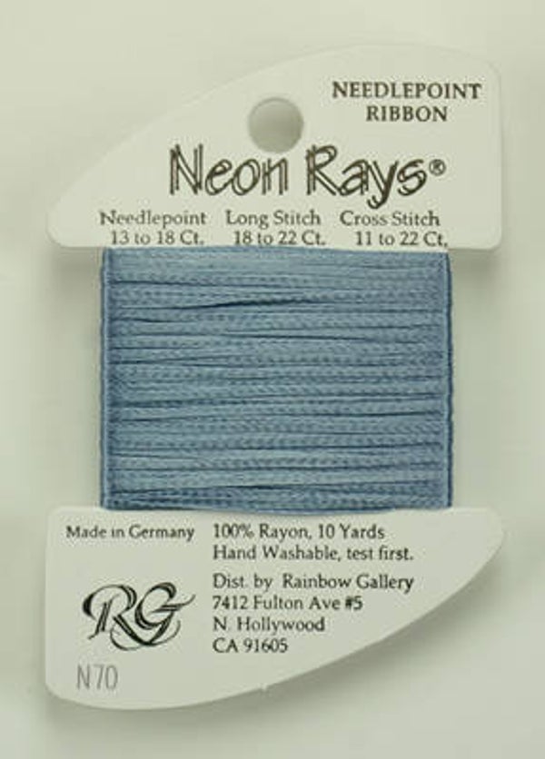 Neon Rays - Pale Denim - 070