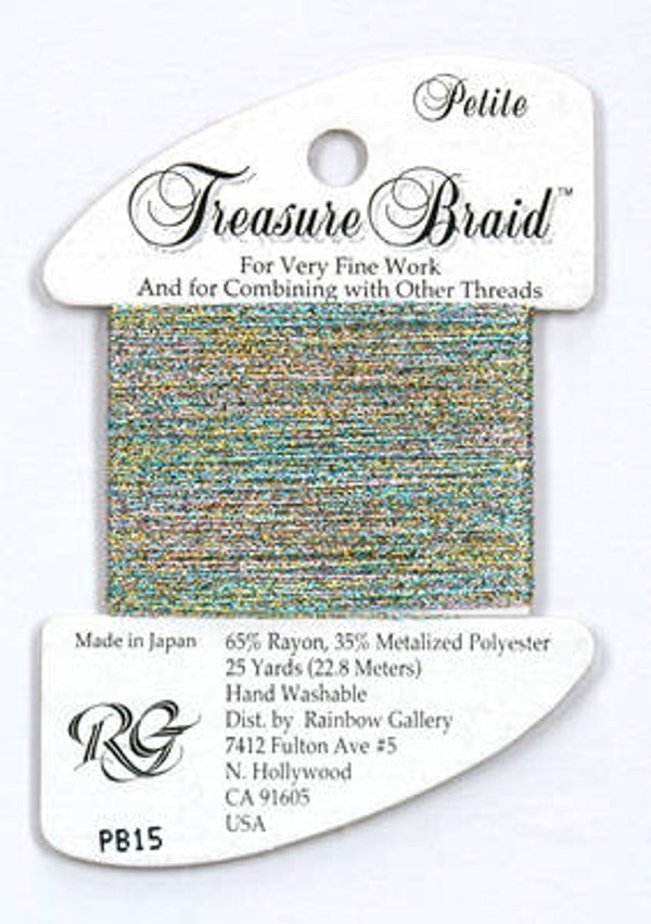 Petite Treasure Braid - Confetti Blue - 15