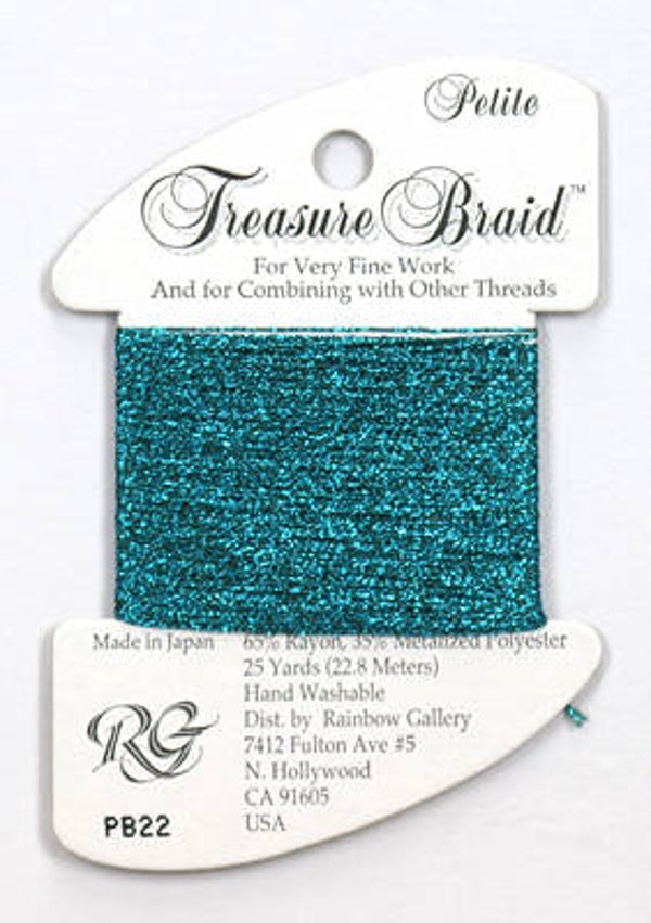 Petite Treasure Braid - Aqua Marine - 22