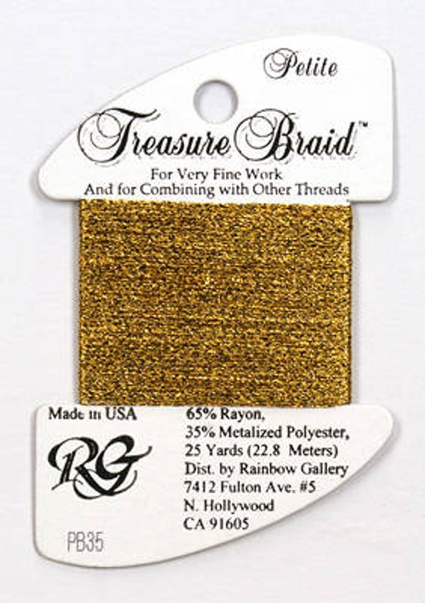 Petite Treasure Braid - Lite Antique Gold - 35