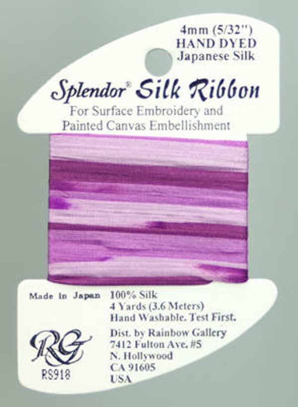 Splendor Silk Ribbon - Antique Violet - 918