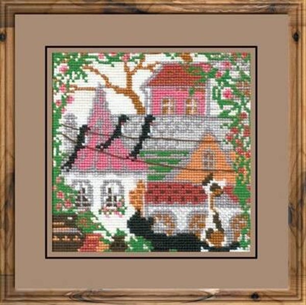 Borduurpakket - The City and Cats - Summer