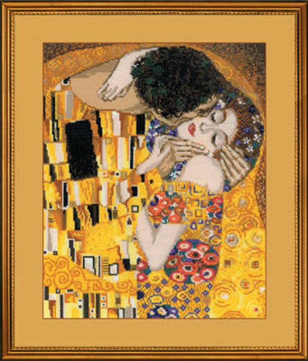 Borduurpakket - The Kiss (Klimt)