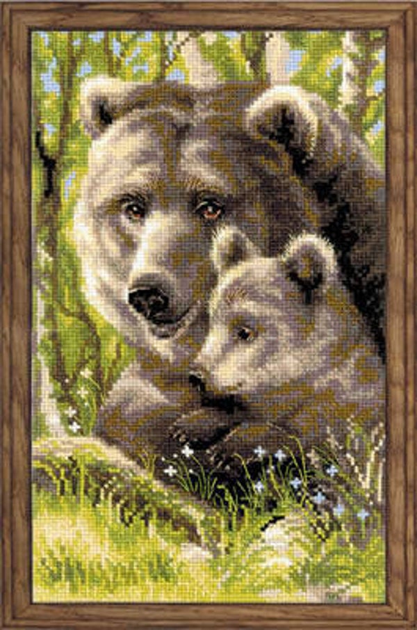 Borduurpakket - Bear with Cub