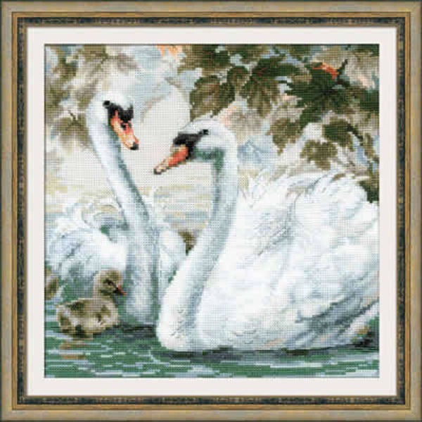 Borduurpakket - White Swans