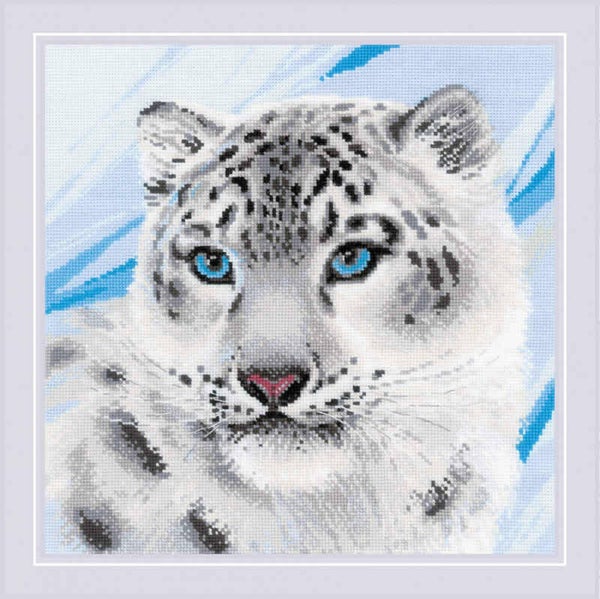 Borduurpakket - Snow Leopard