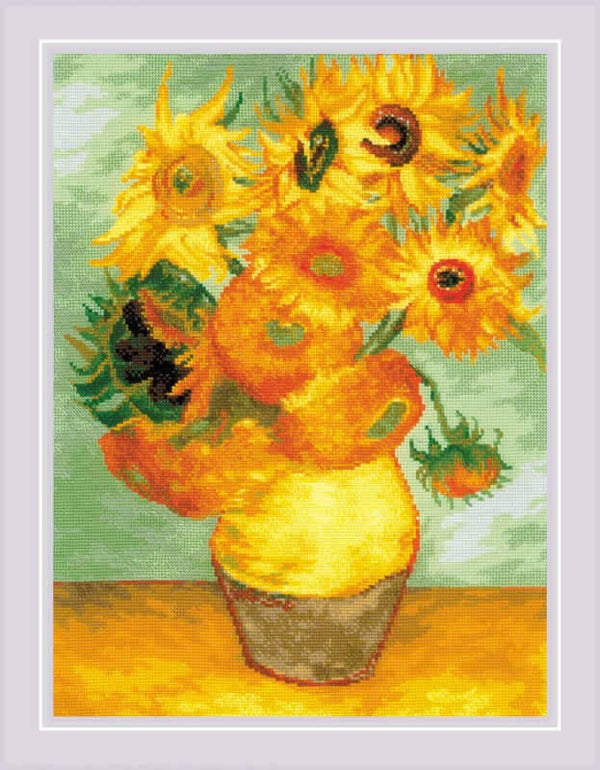 Borduurpakket - Sunflowers (V. van Gogh)