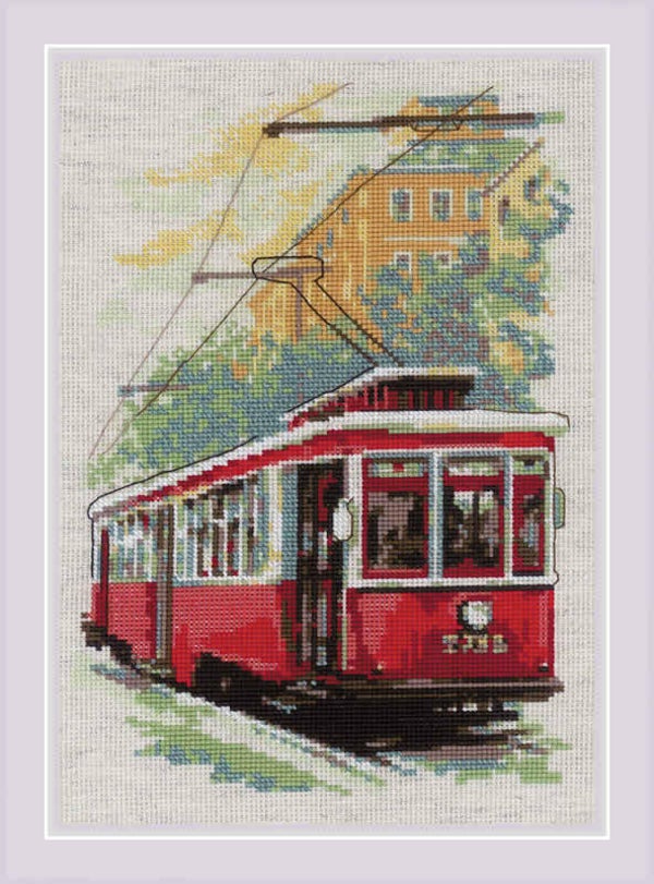 Borduurpakket - Old Tram