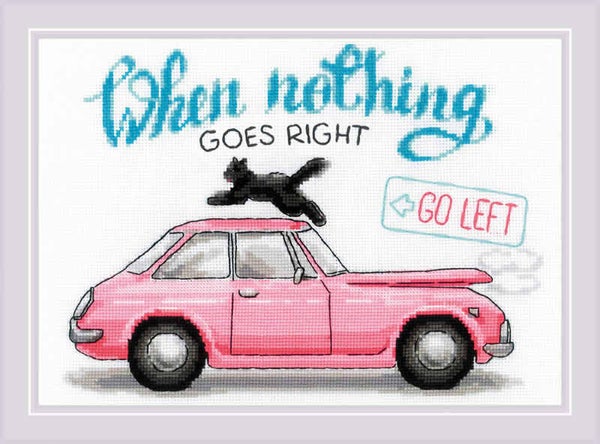 Borduurpakket - Go Left