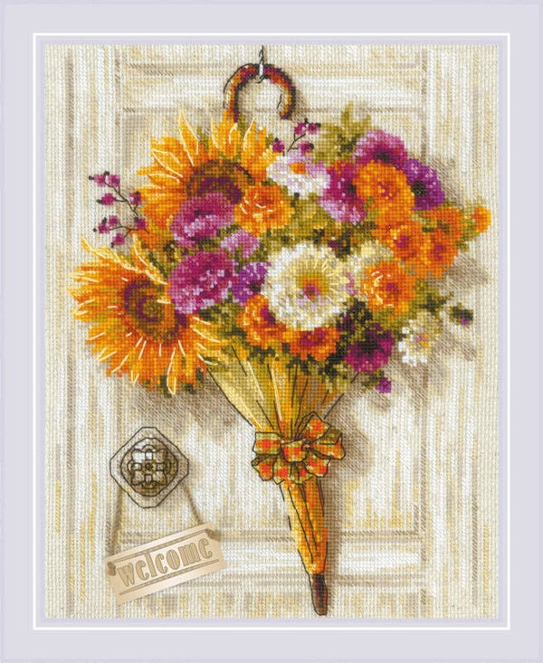 Borduurpakket - Autumn Umbrella