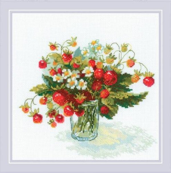 Borduurpakket - Strawberry Delight