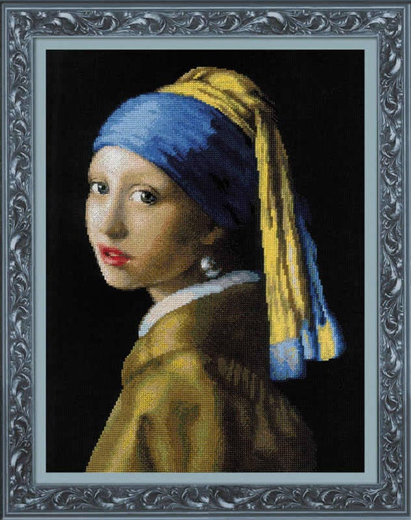 Borduurpakket - Girl with a Pearl Earring (J. Vermeer)
