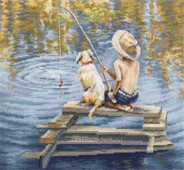 Borduurpakket - Gone Fishing