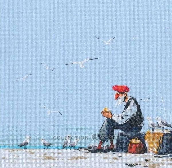 Borduurpakket - Old Man by the Sea