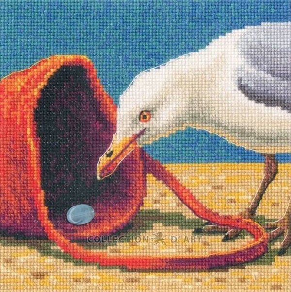 Borduurpakket - Curious Seagull