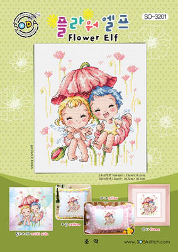 Borduurpatroon - Flower Elf
