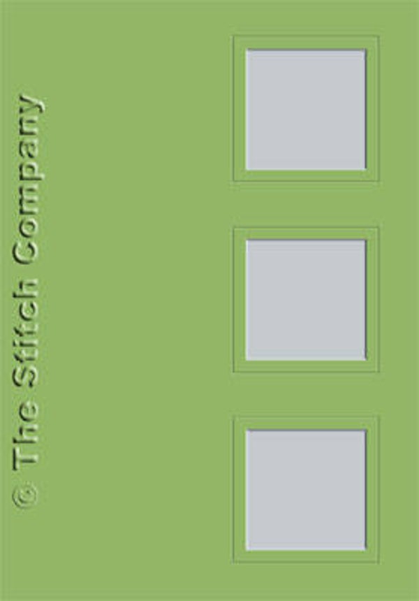 3 Passe-partout Kaarten met Envelop - Olive Green