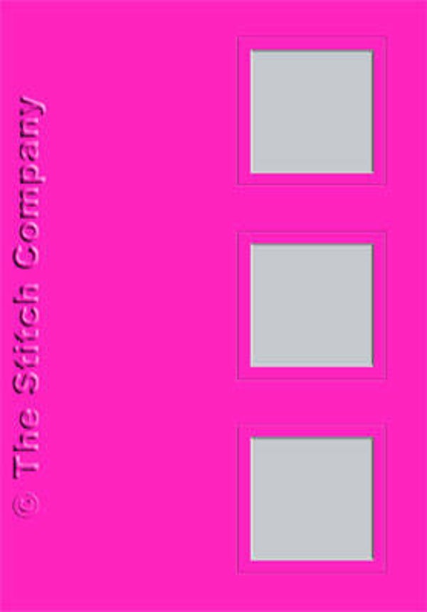 3 Passe-partout Kaarten met Envelop - Pink