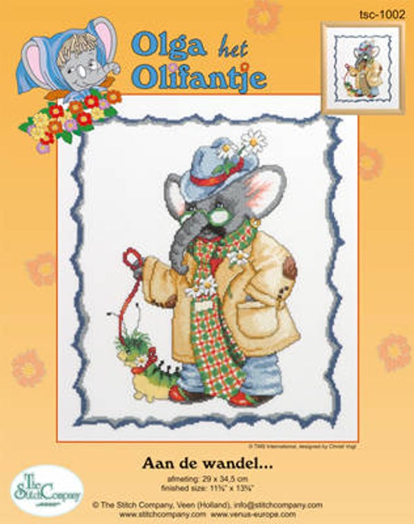 Borduurpakket - Aan de wandel...
