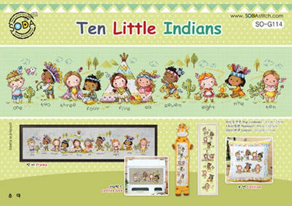 Borduurpakket - Ten Little Indians