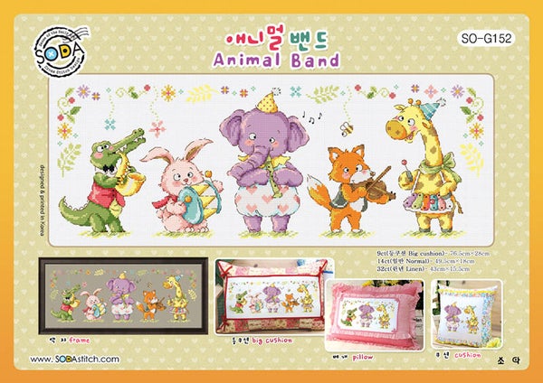 Borduurpakket - Animal Band