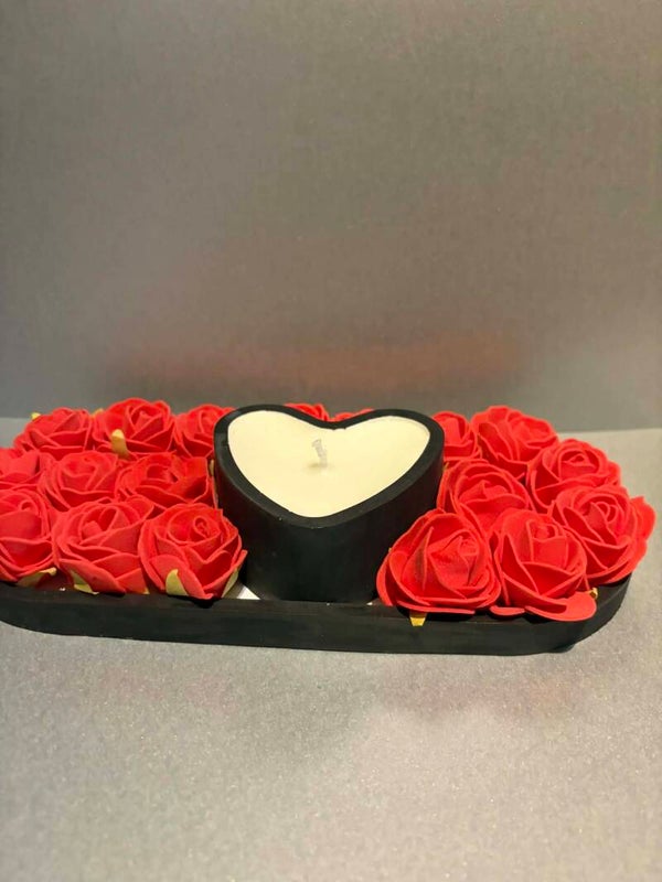 Rozen Tuin met Kaars