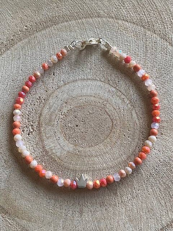 Armband koralle M | Krone