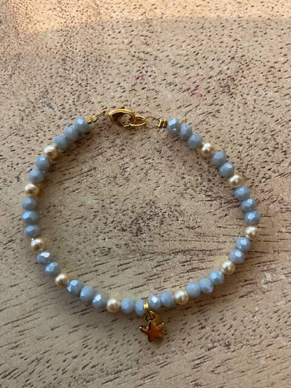 Armband blaugrau M | Seestern