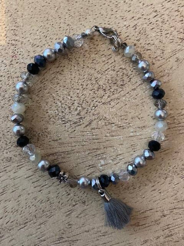 Armband s/w XL | Blume+Quaste