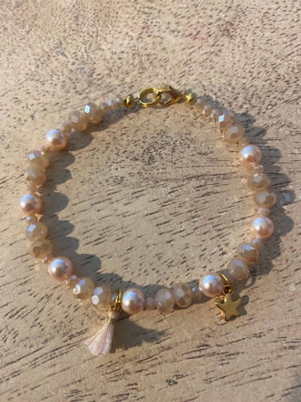 Armband nude M | Seestern+Quaste