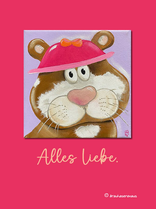 Grußkarte "Alles Liebe."